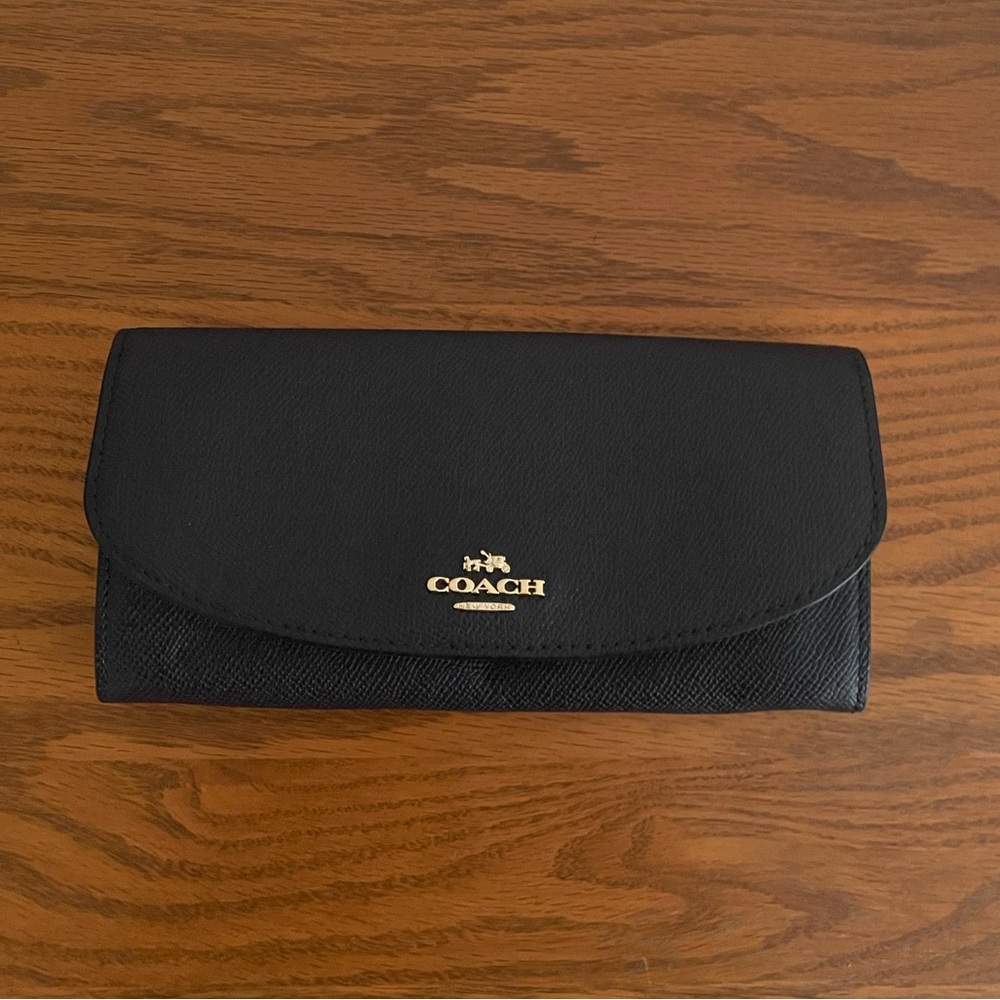Dark Blue Coach Wallet
